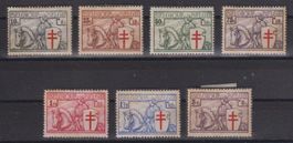 Belgien 1934: Serie Tuberkulose *