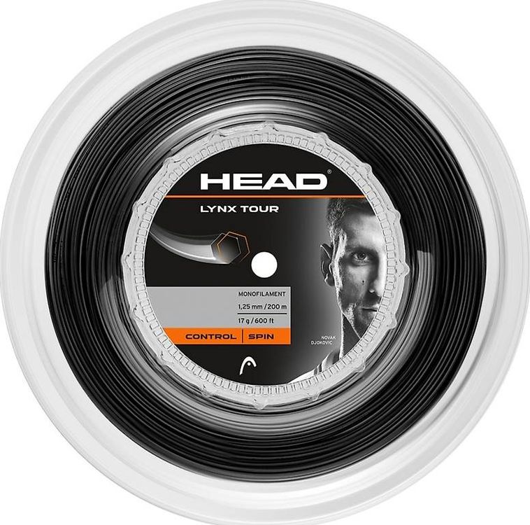 HEAD Lynx Tour Tennissnaar, uniseks, voor volwassenen, oranje, 1,20 mm/18 g