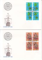 SBK 826 - 827 im 4er-Block FDC