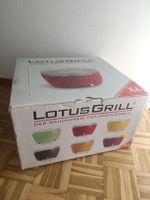 Lotus Grill XL Holzkohlegrill rot gebraucht mit Tasche