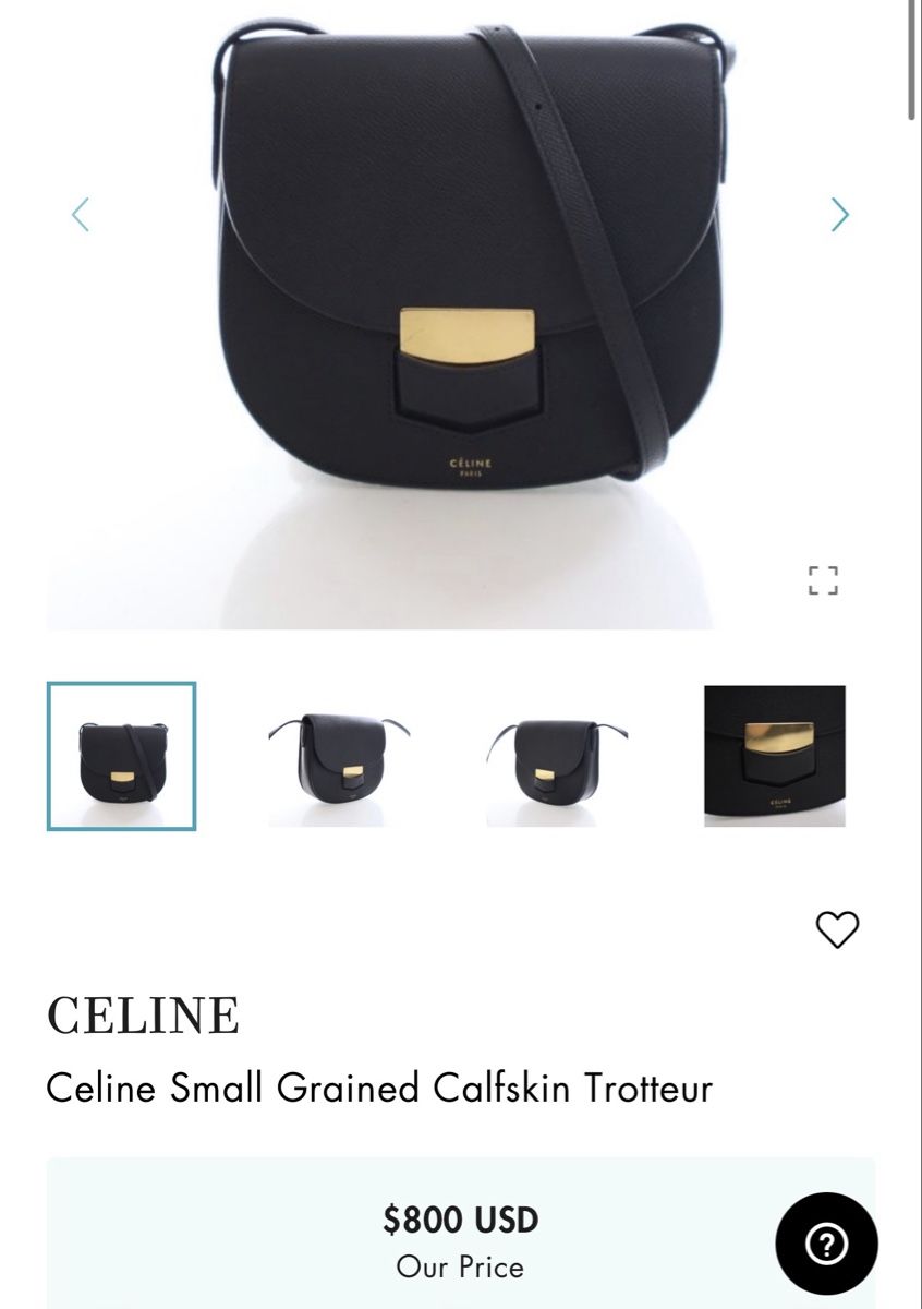 Celine Taschen für Damen: CELINE Trotteur Bag - Small, Black Leather, Excellent! (54) – Gebraucht aus St. Gallen von Atelier.W.Maison 1