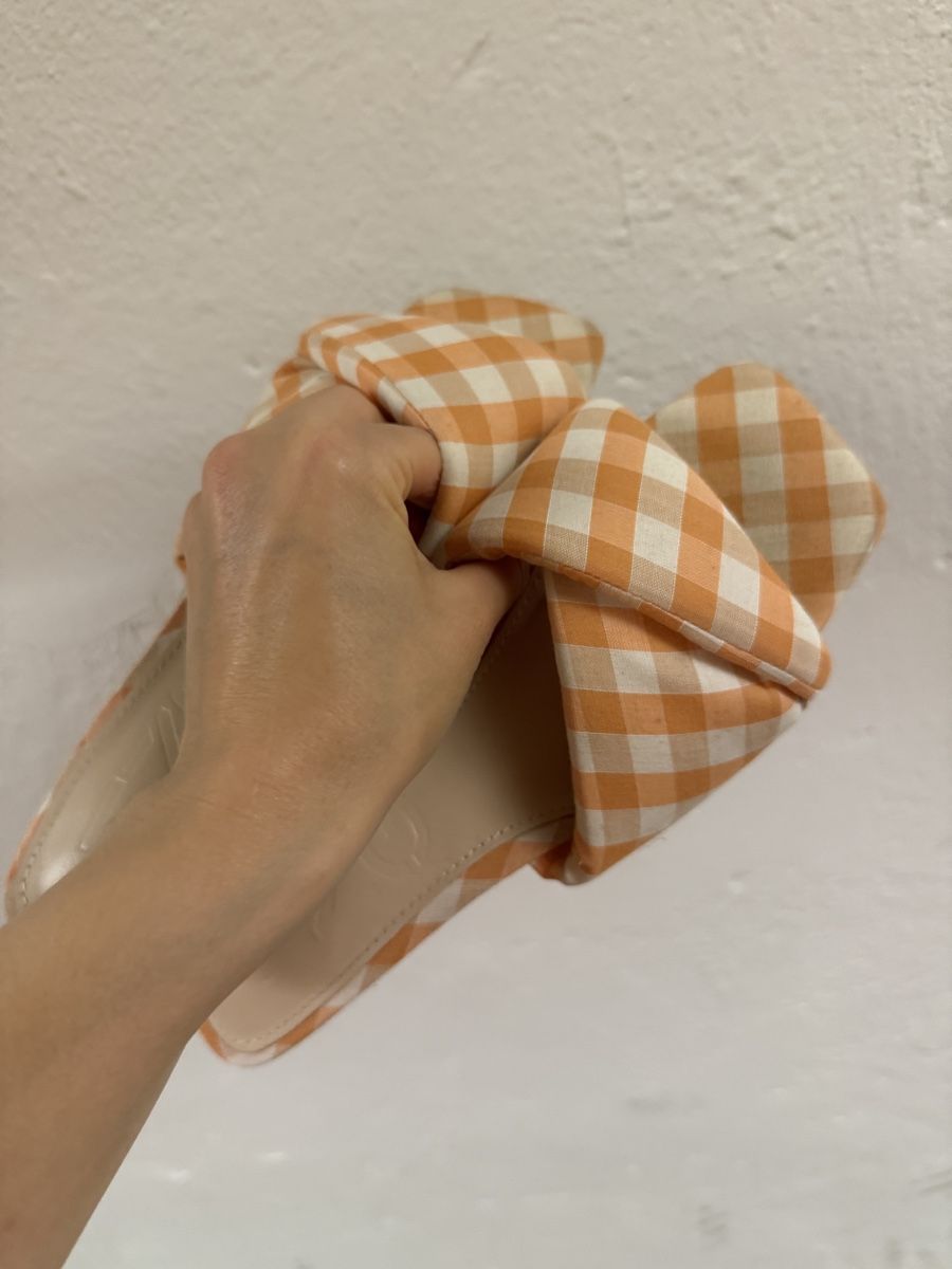 Scarpe da donna: Gingham Bow Mule Slides - 36, mango – Usato da Adliswil venduto da dai_yr5z 2