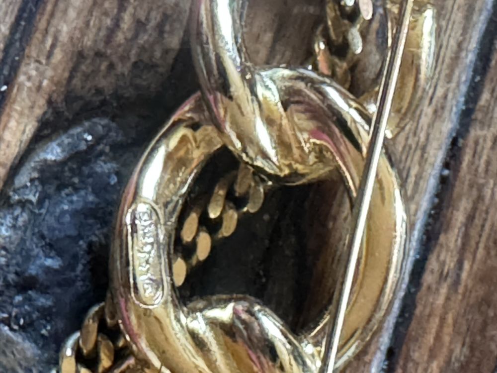 Dior Autres bijoux: Collier chaîne maille et broche  Dior strass doré – D'occasion à Genève par Sunny-lilly 4