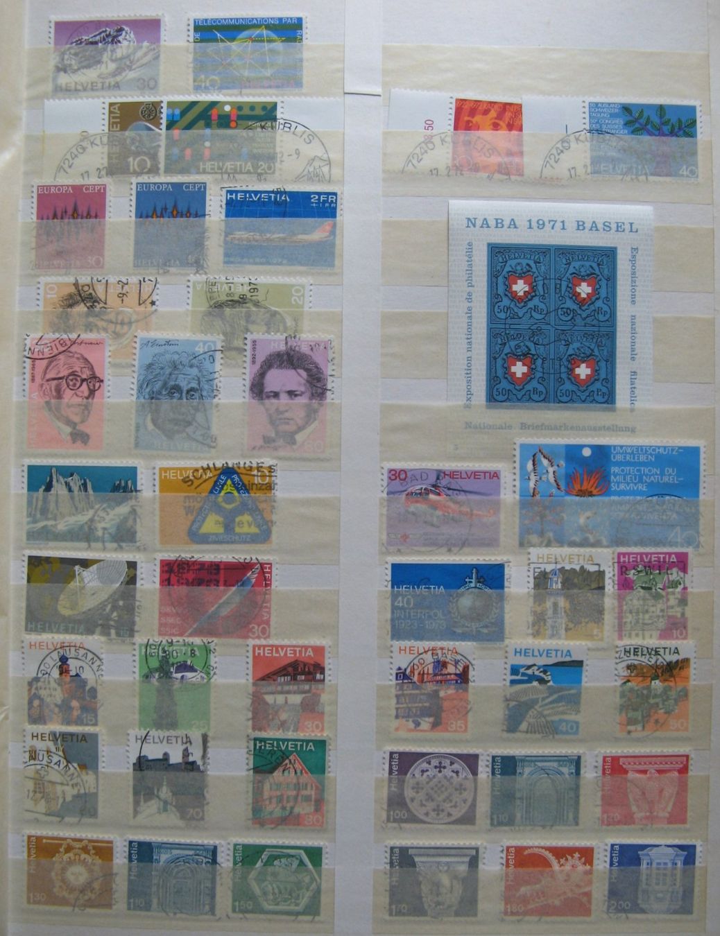 Alle Briefmarken: 1939 - 1976 Frei- und Werbemarken gestempelt – Gebraucht aus Frauenfeld von Interessent1 6