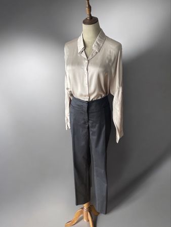 JIL SANDER Damenhose Gr. 40 Schwarz – Elegante Baumwollhose