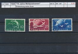 1949 "75 Jahre Weltpostverein", gestempelt
