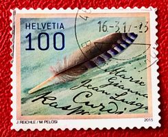 Nr.1566  Sondermarken Feder  GESTEMPELT 2015  ﻿ 