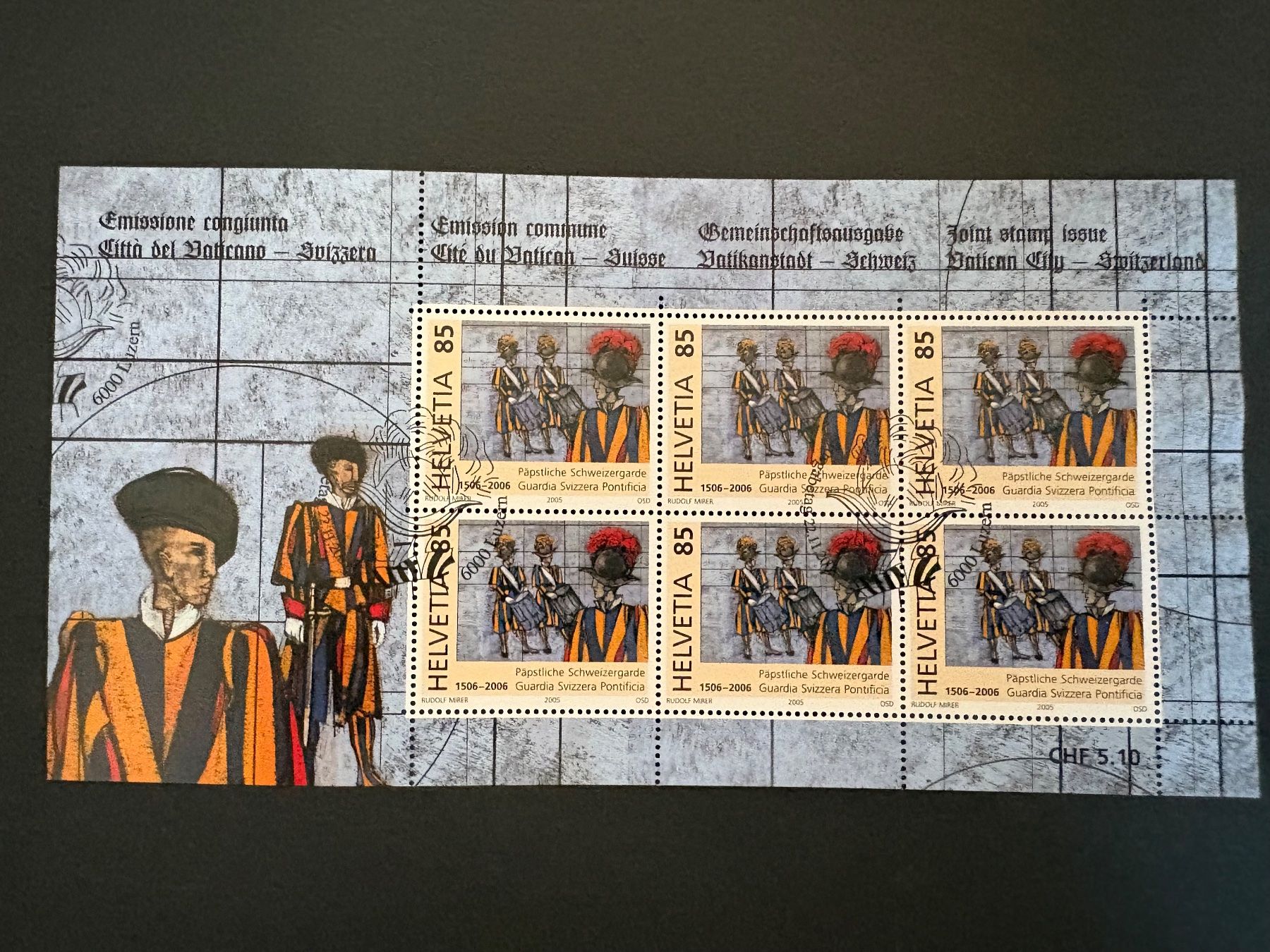 Tutti i francobolli: 2 Kleinbogen, MiNr. 1945 - 1946 Schweiz, 2005 – Usato da Steinmaur venduto da Nicorutishauser 1