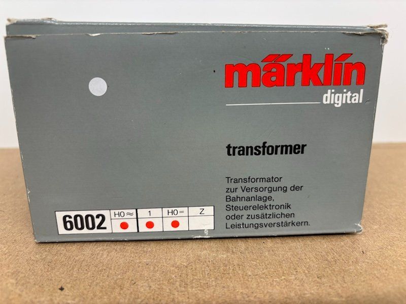Märklin Trains électriques: Märklin Transformer Trafo 6002 – D'occasion à Büsserach par ModellbahnDepot 2
