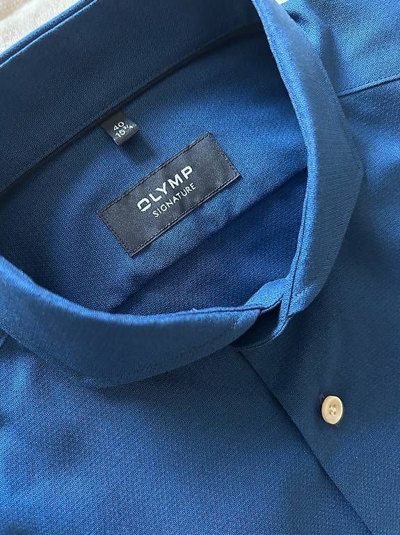 Camicie: Hemd dunkelblau Olymp Signature Grösse 40 – Nuovo (secondo la descrizione) da Niederglatt ZH venduto da Julia_4 1