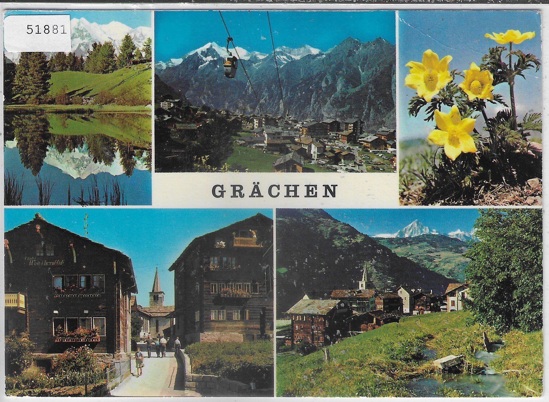 Cartes postales: Grächen - Multiview – D'occasion à Ettingen par Kartenplanet
