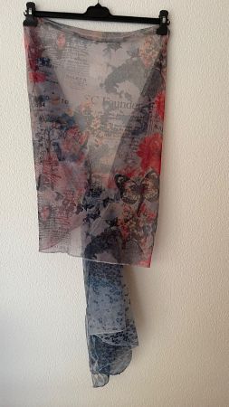 BROADWAY NYC 260x70 Neu/NP55CHF Schal Foulard Pareo Netz PE