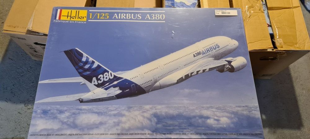 Maquette Heller Airbus A380 - Échelle 1/125 - Réf. 80438 (occasion)