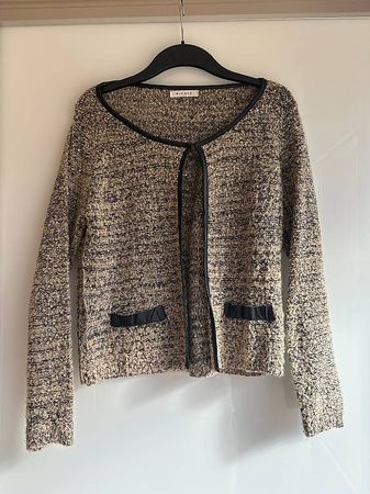Jaquette à paillettes beige S-M