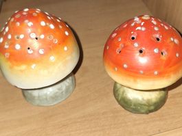 RARE 🍄ALTE FLIEGENPILZ 🍄SALZ-PFEFFERSTREUER 🍄