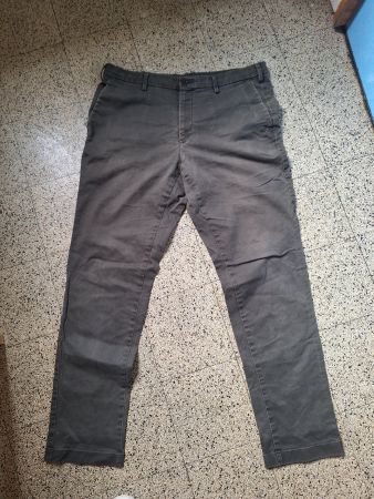 Chino khaki vert L long