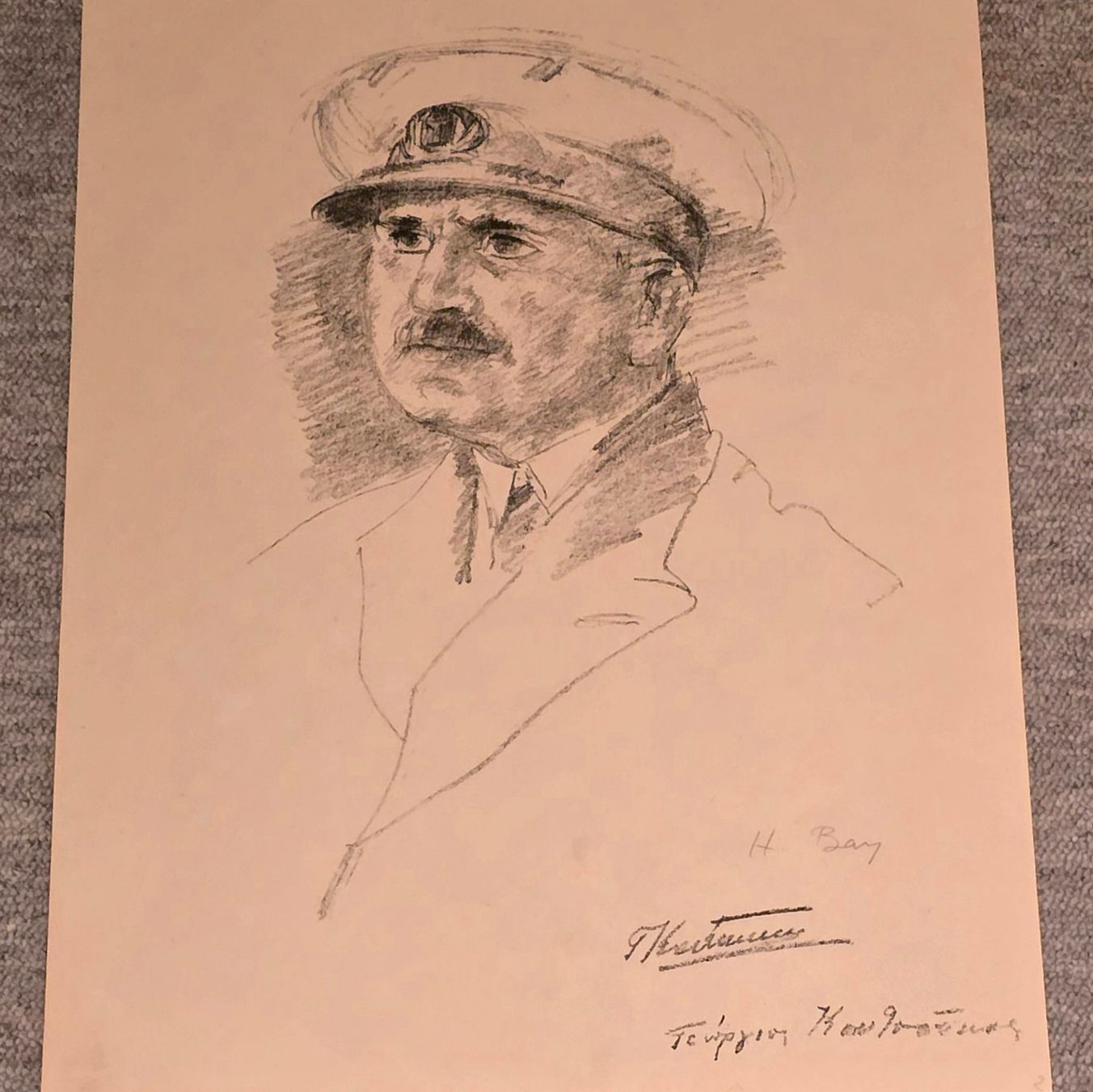 Grafica & Litografie: Hanni Bay - Lithographie "Porträt" - handsigniert – Usato da Reinach BL venduto da Pendling 3