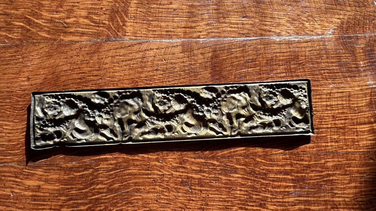 Ferramenta: antiker Beschlag aus Bronzeblech – Usato da Riedholz venduto da Frettchen63 1