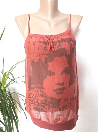 Top La Fée Maraboutée – coton/soie– Imprimée – Taille 38