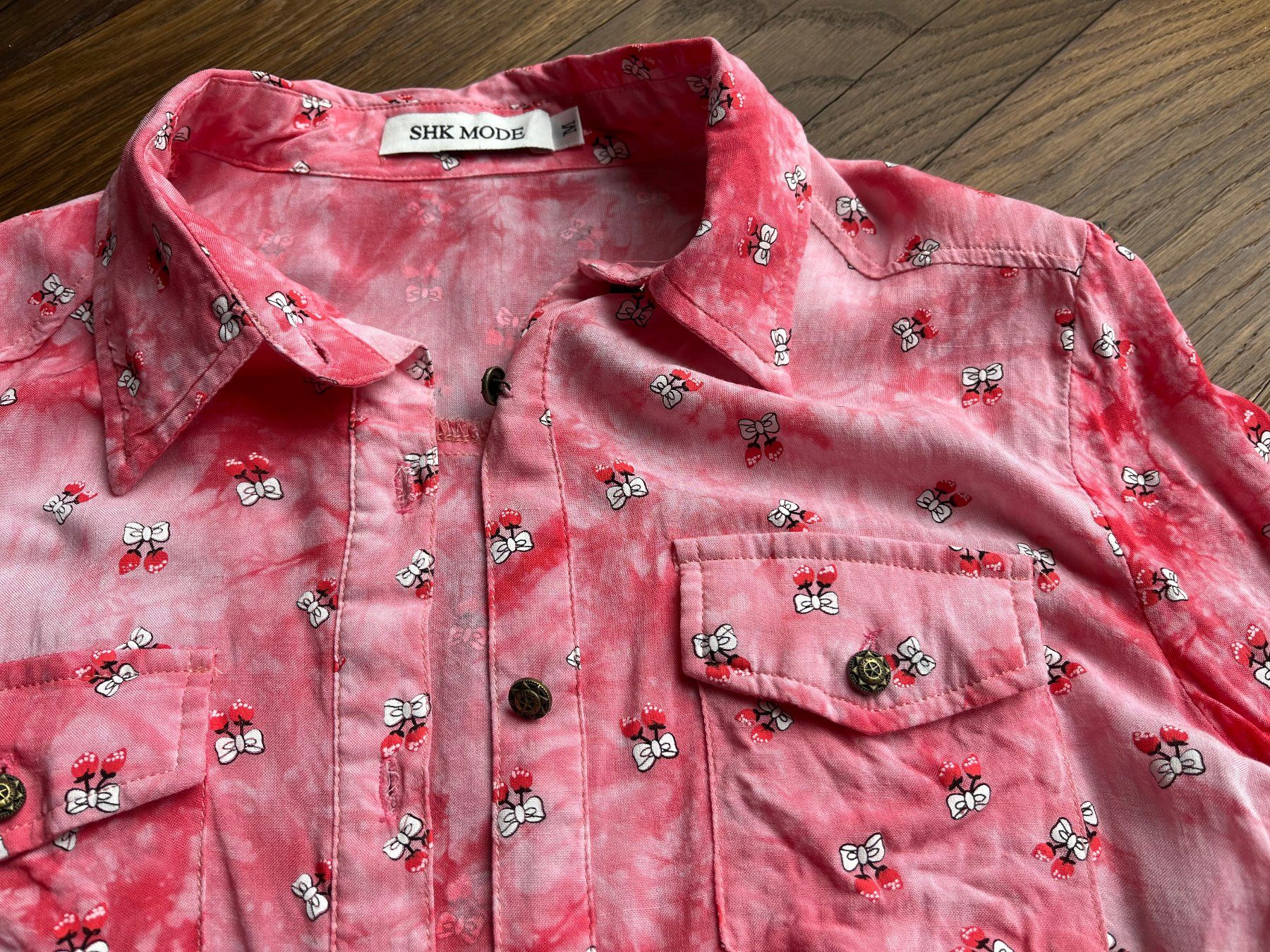 Blusen: Bluse langarm rot SHK Mode Baumwolle - Gr. S – Gebraucht aus Affoltern am Albis von Blackrhythm 3