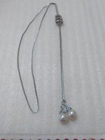kette mit echt swarovzki und perlen