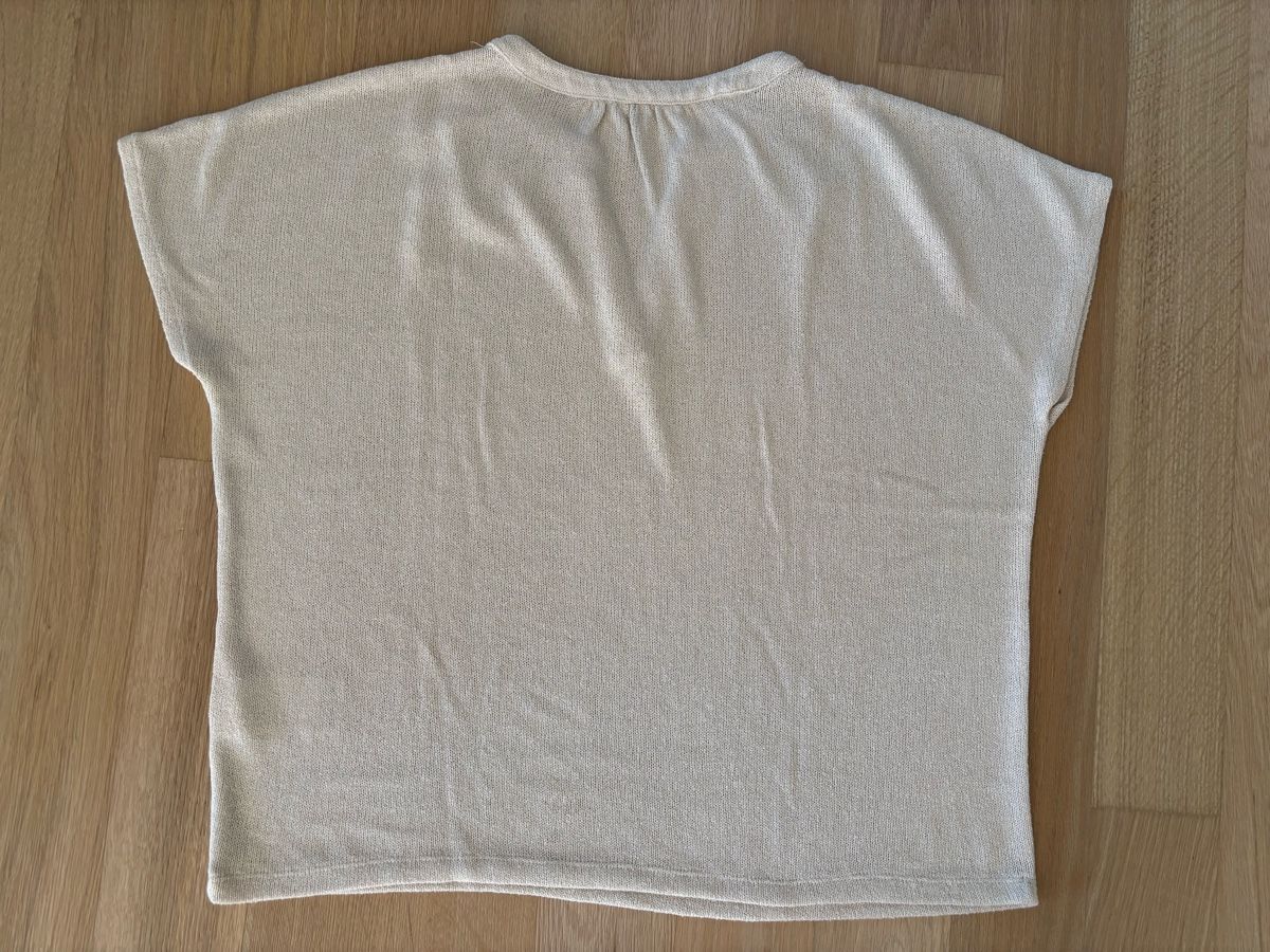 Opus Maglioni & Felpe: Strickpullover kurzarm beige Opus Gr. 44 – Usato da Gwatt (Thun) venduto da Bioethanol01 2