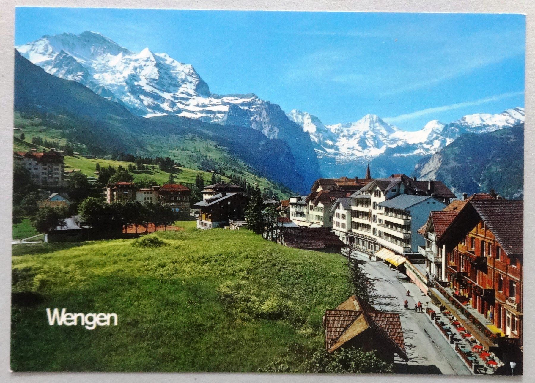 Ansichtskarten: Wengen mit Jungfrau – Gebraucht aus Fétigny von Billy2miny