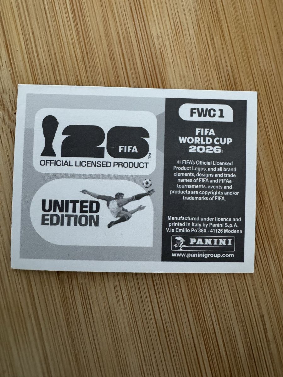 Panini Carte collezionabili: Panini FWC 1 – Nuovo (secondo la descrizione) da Zürich venduto da th_e 1