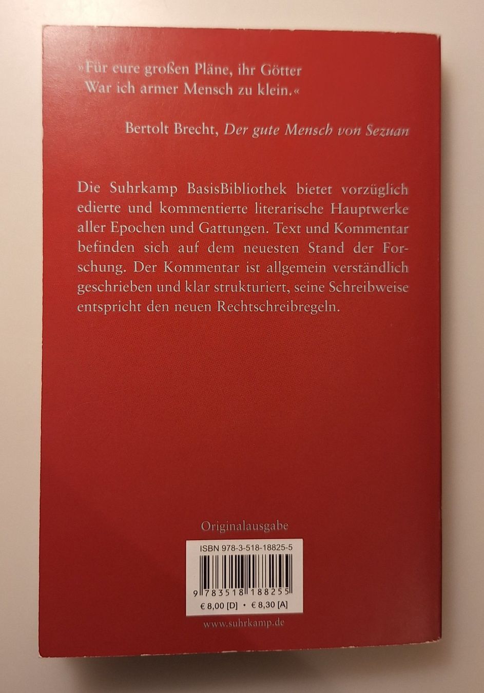Libri: Der gute Mensch von Sezuan, Bertolt Brecht – Nuovo (secondo la descrizione) da Ruswil venduto da schanis 1