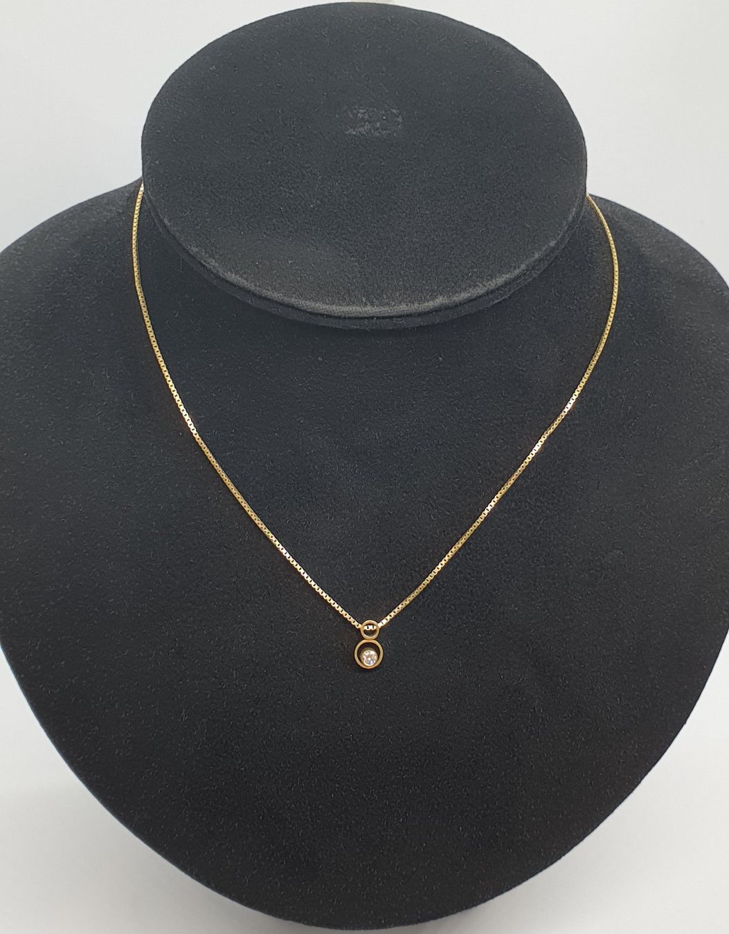 Catenine: Echt 18K Gold - Collier mit Brilliant – Usato da Luzern venduto da Luzern-Goldhaus