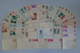 1872-1951, 50 verschiedene Ganzsachen und Bildpostkarten !