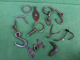 Diverse Sammlung von alten Beschlägen, Vintage Eisen!