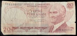 TÜRKEI 20 LIRA 1974/1983