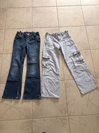 2 modische C&A Jeans, Gr. 152/158,  Mädchen, Top Zustand