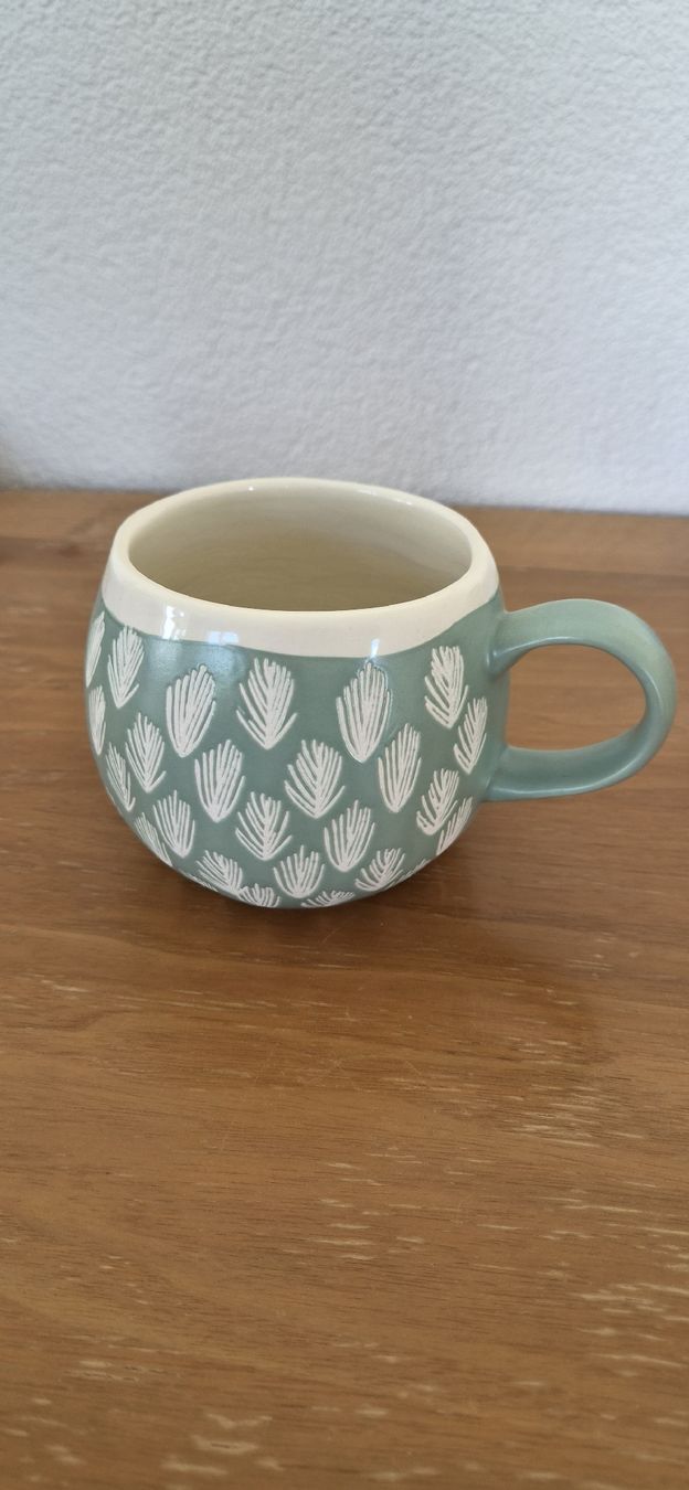 Tazze: Tasse mintgrün Planzendesign Joyye – Usato da Zürich venduto da c.line89 1