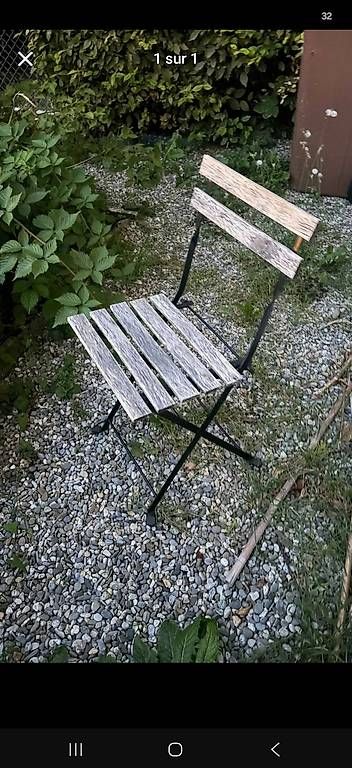 Sedie: 2 chaises de jardin bois – Usato da Lausanne venduto da carolinestich