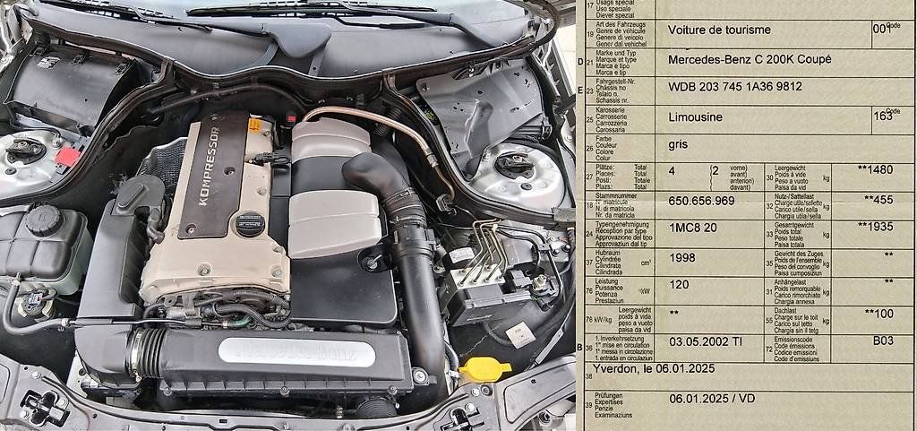 Autos: Mercedes C200 Kompressor Coupé – Gebraucht aus Yverdon-les-Bains von mai_sb5t 3