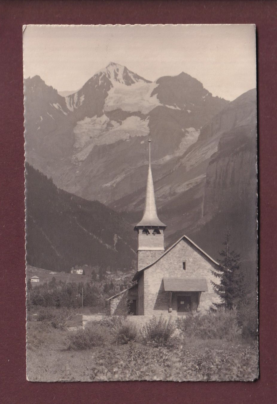 Cartes postales: KANDERSTEG - Kirche - 1928 E. Gyger – D'occasion à Pully par nicecards