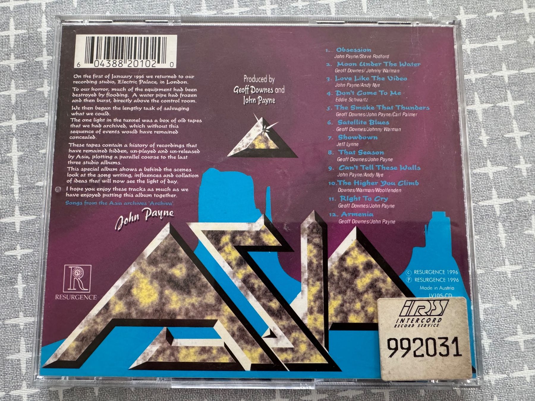 CDs: Asia - Archiva 2 (previously unreleased Material !) – Gebraucht aus Duggingen von Kisha010 2