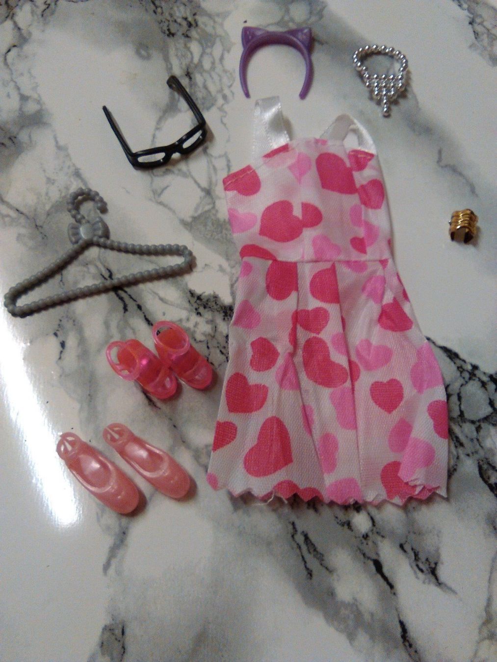 Bambole: BARBIE KLEID;MIT ACCESSORIES – Nuovo (secondo la descrizione) da Basel venduto da bijoutrie_4