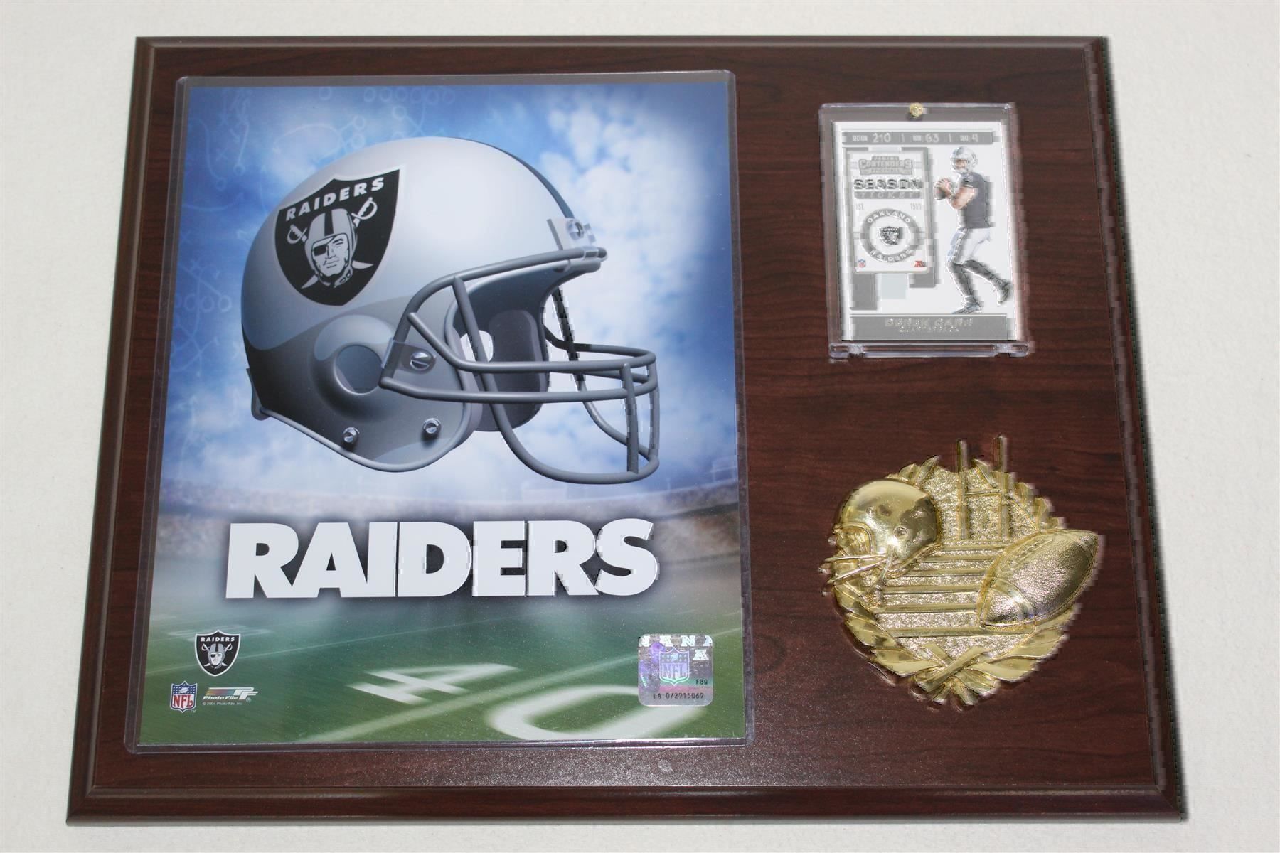 NFL Carte collezionabili: NFL Raiders Helm Logo Sport Plakette – Nuovo e nell'imballaggio originale da Reinach BL venduto da RetroGamesSportsMore 1