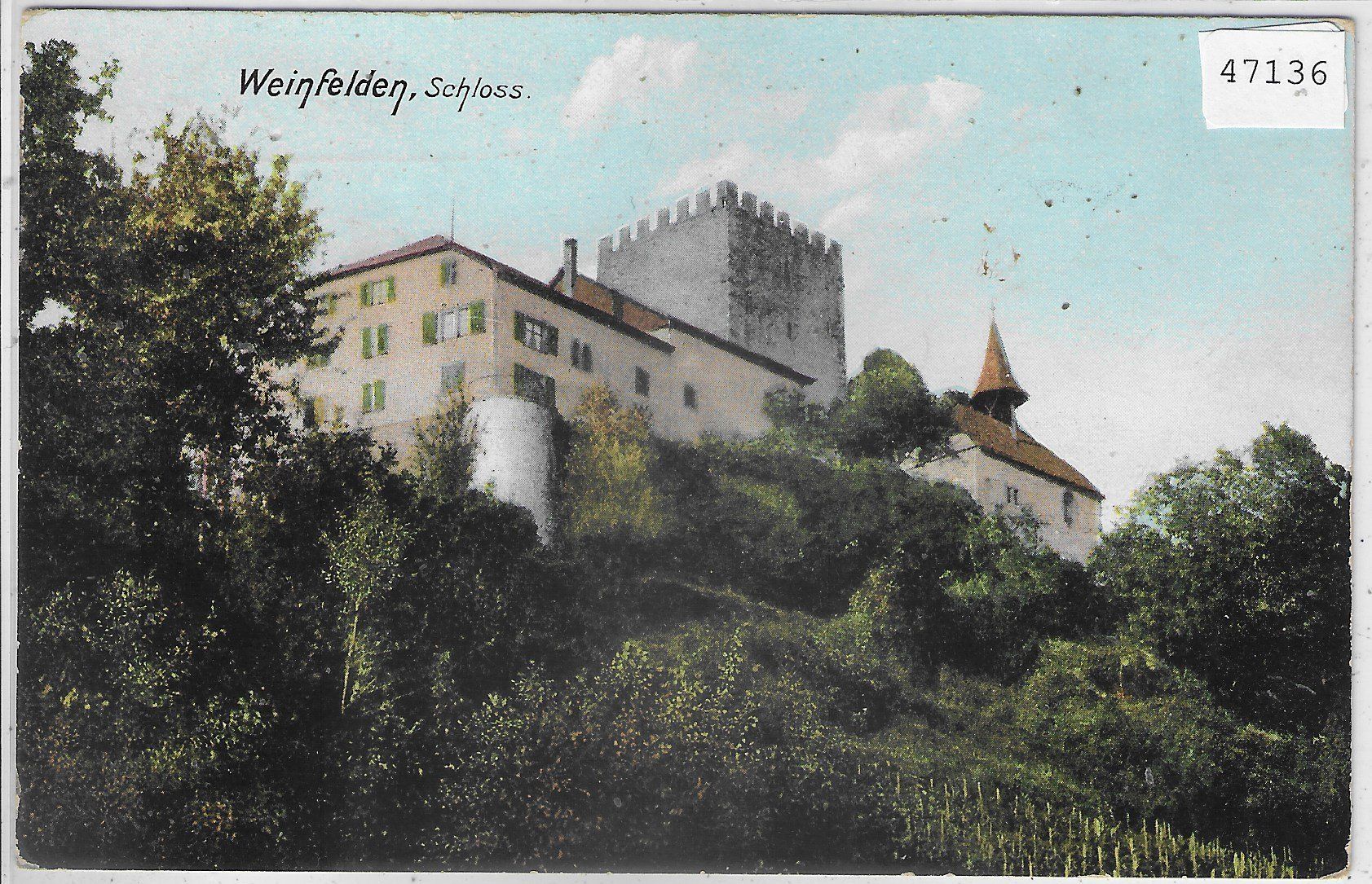 Cartoline postali: Weinfelden - Schloss – Usato da Ettingen venduto da Kartenplanet