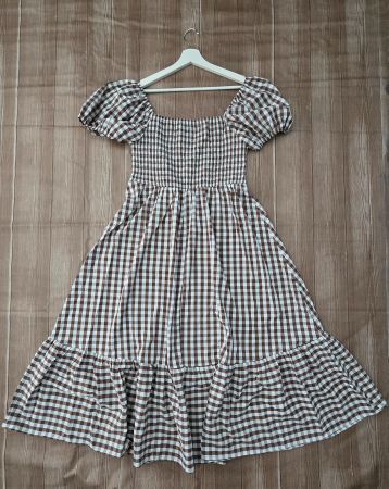 🆕 Gingham-Kleid - XL - im verspielten Cottagecore-Stil