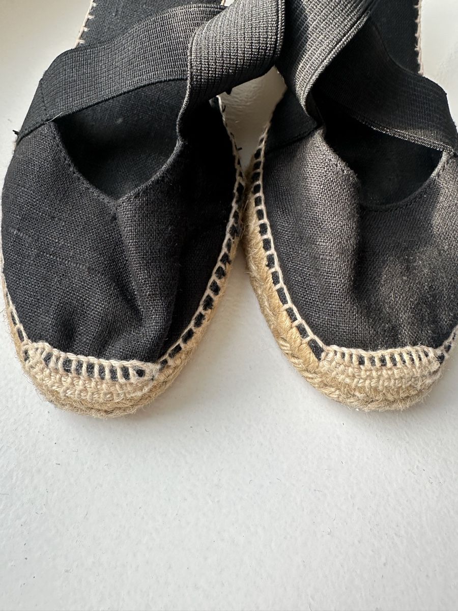 Scarpe da donna: Black espadrilles sandal with heel – Nuovo (secondo la descrizione) da Uster venduto da Monika_OB 7