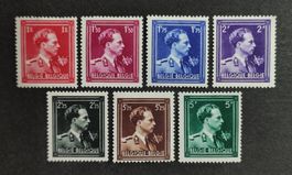 Belgien 1944, "Leopold III, Krone & V" Satz ungebraucht