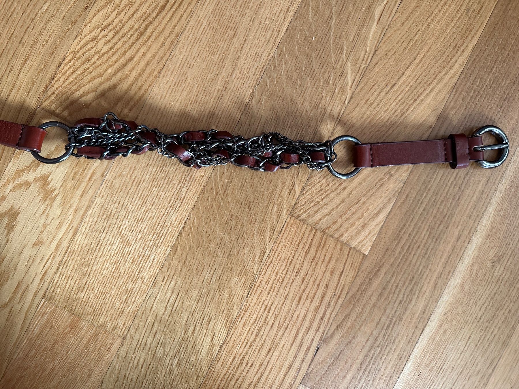 Gürtel: Naf Naf Gürtel Leder braun 85 cm – Gebraucht aus Rothenburg von wer_g9fd 7