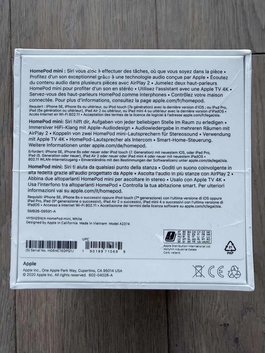 Apple Systèmes audio & multimédias: Apple HomePod mini – Neuf avec emballage d'origine à Gollion par locs01 3