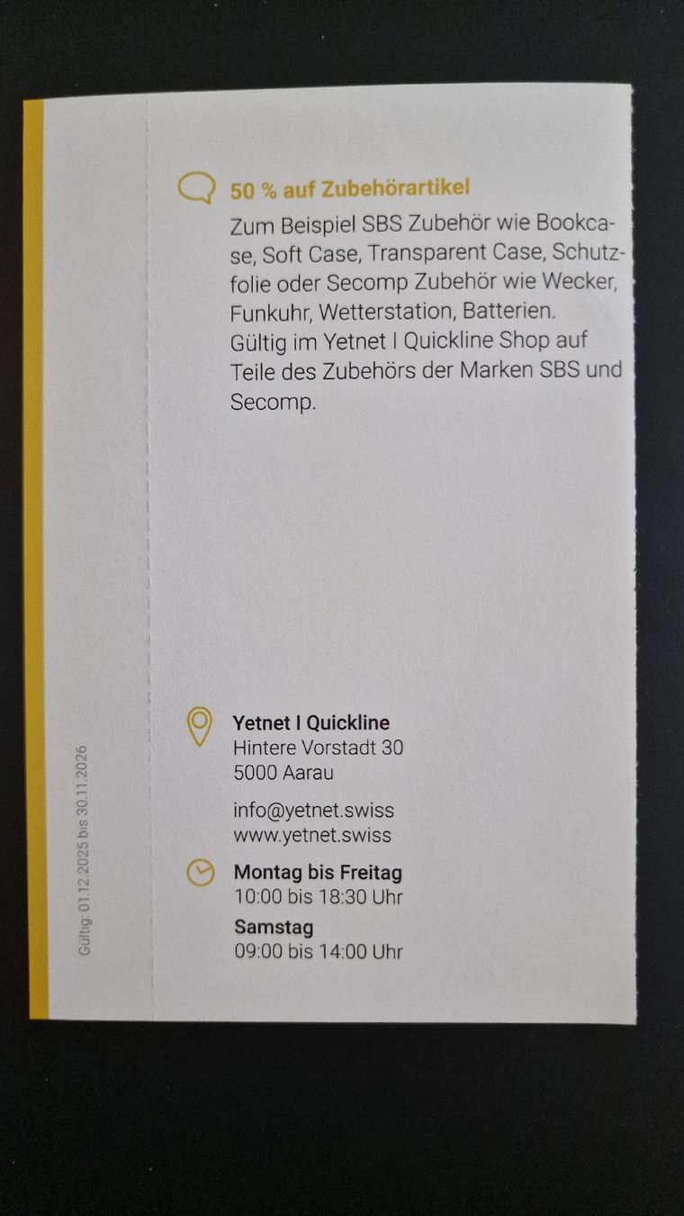 Buoni: 2 für 1 Gutschein Yetnet / Quickline – Nuovo (secondo la descrizione) da Suhr venduto da viva2.0 1