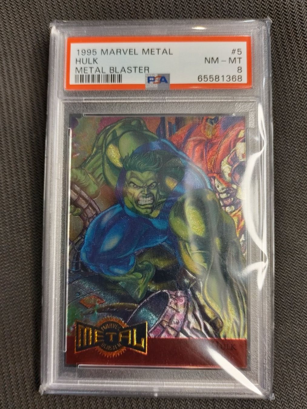Marvel Sammelbilder & Trading cards: Hulk Metal Marvel Avengers PSA 8, 1995 – Neu (gemäss Beschreibung) aus Schüpfen von RetroSteelix