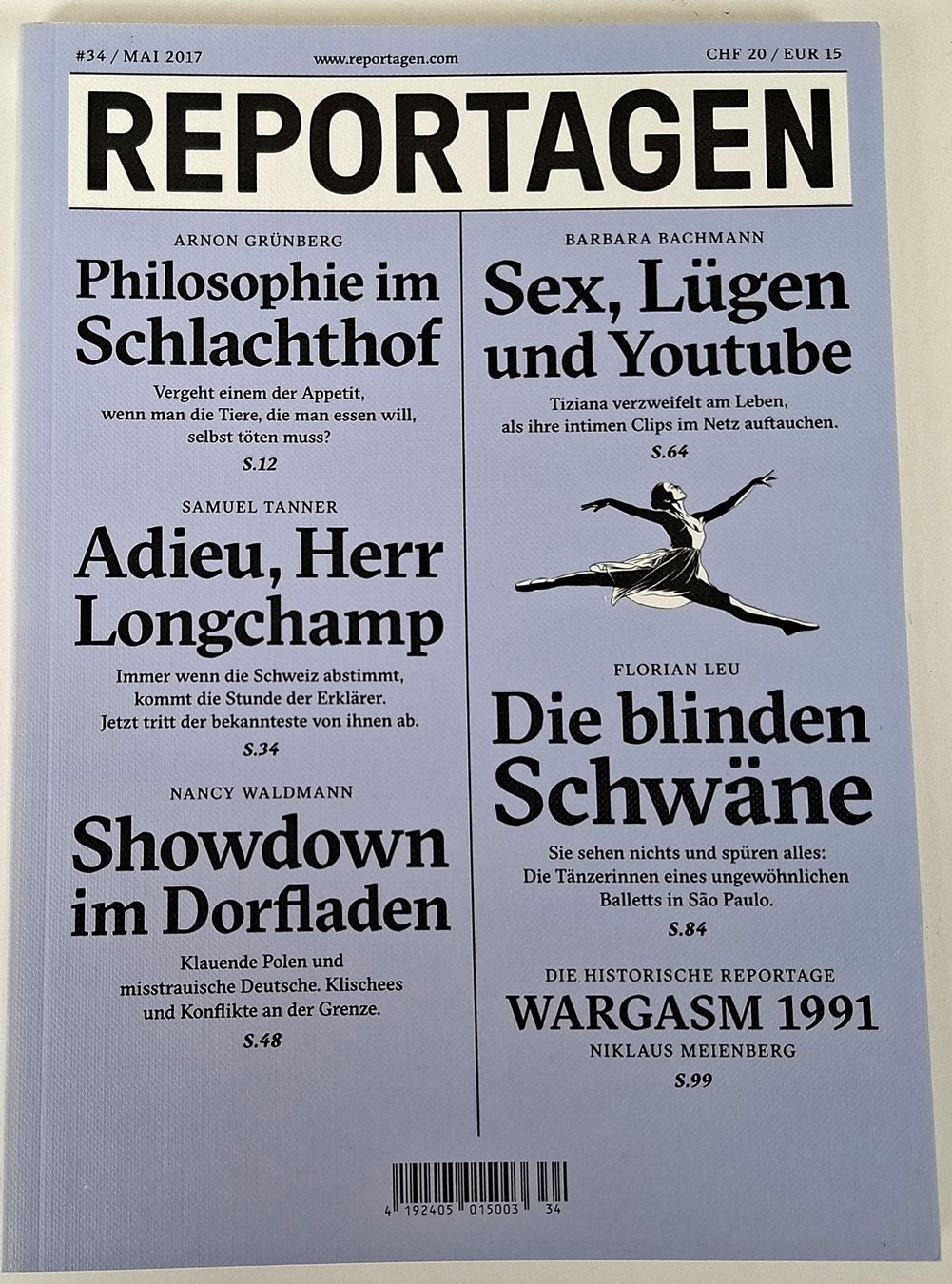 Zeitschriften & Magazine: REPORTAGEN NR. 34 Mai 2017 – Gebraucht aus Wil SG von Restwert_Wil